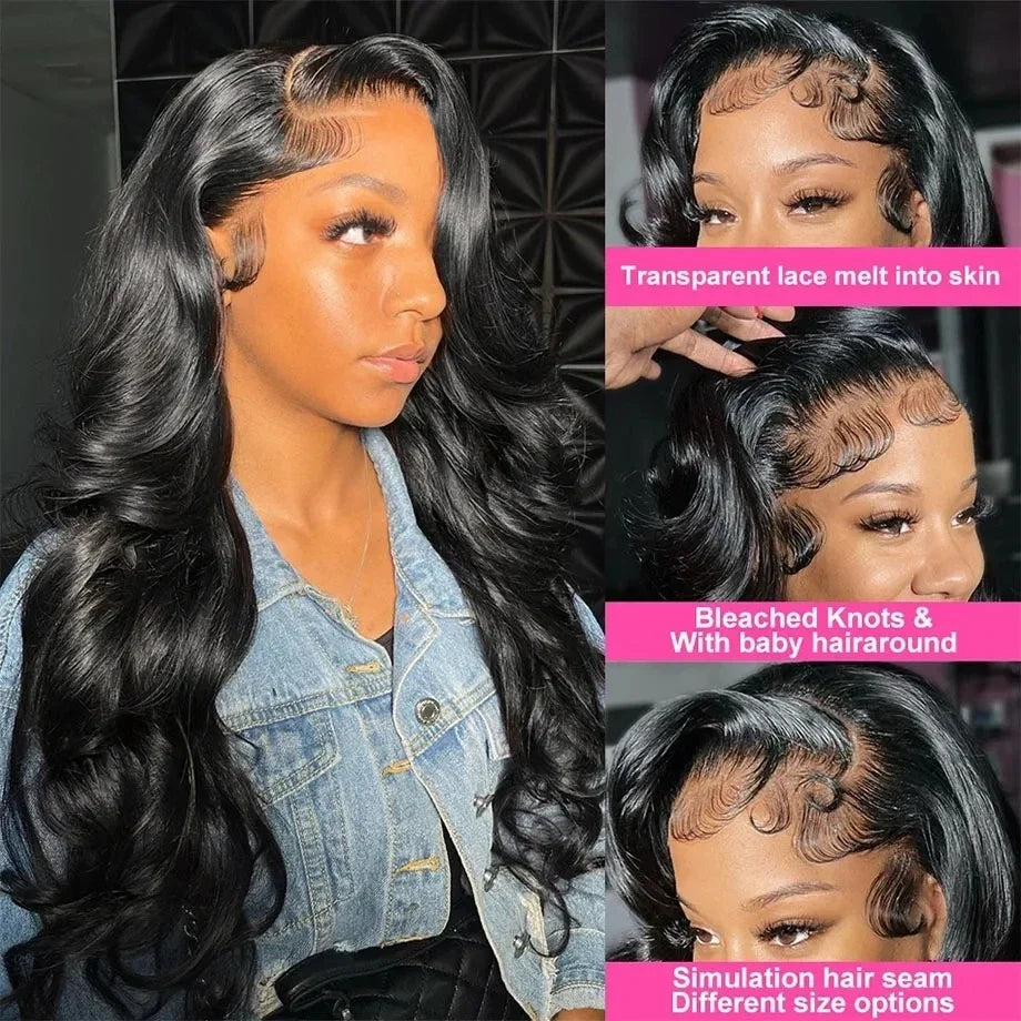 Body Wave Human Hair Curly Wigs